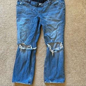 Ankle straight maternity jeans from Abercrombie & Fitch.